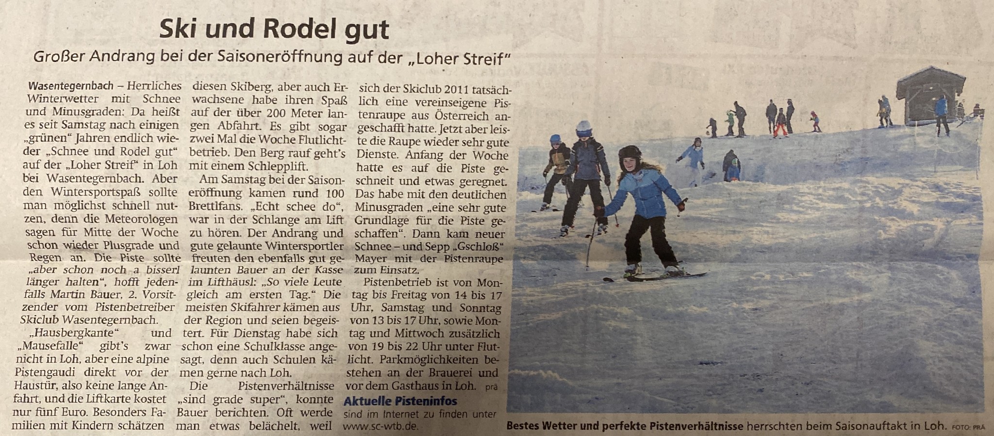 Skifahren in Loh